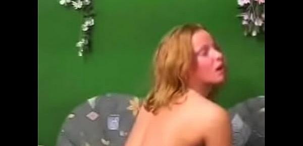  Hot strawberry blonde fucks a guy